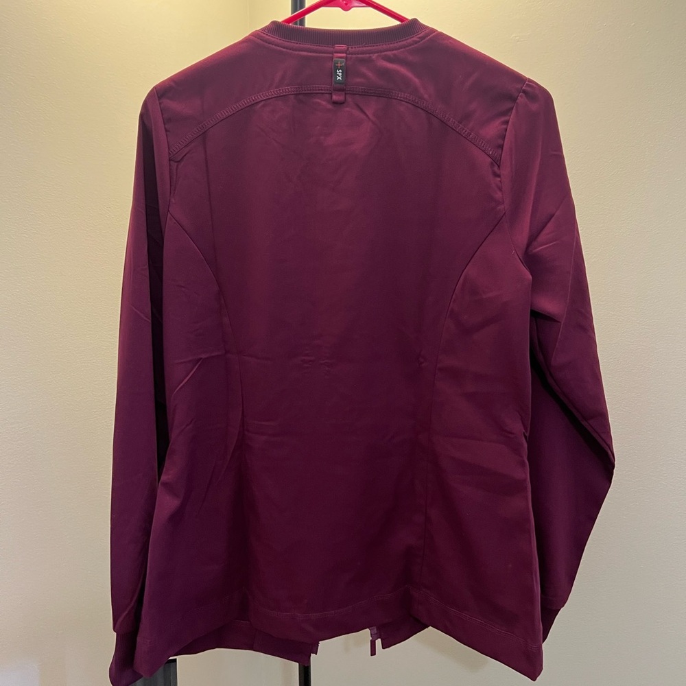 Barco Uniforms Professional Bomber Jacket in Deep Purple - Picture 2 of 3
